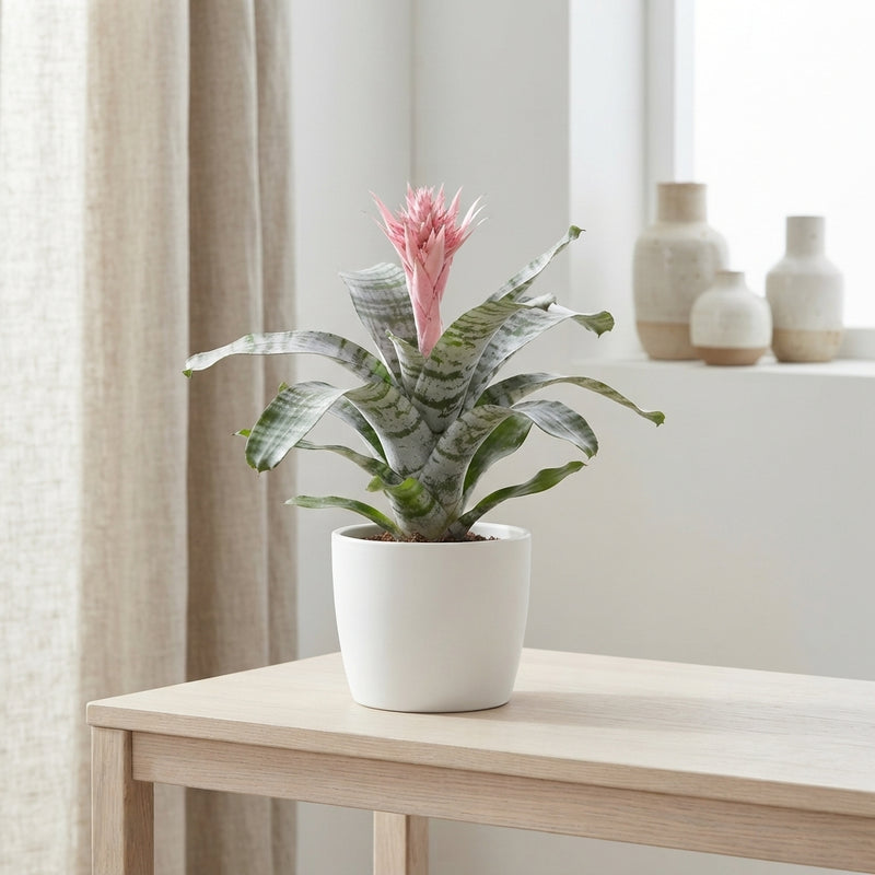 Pink Aechmea Fasciata Bromeliad – 12cm Pot
