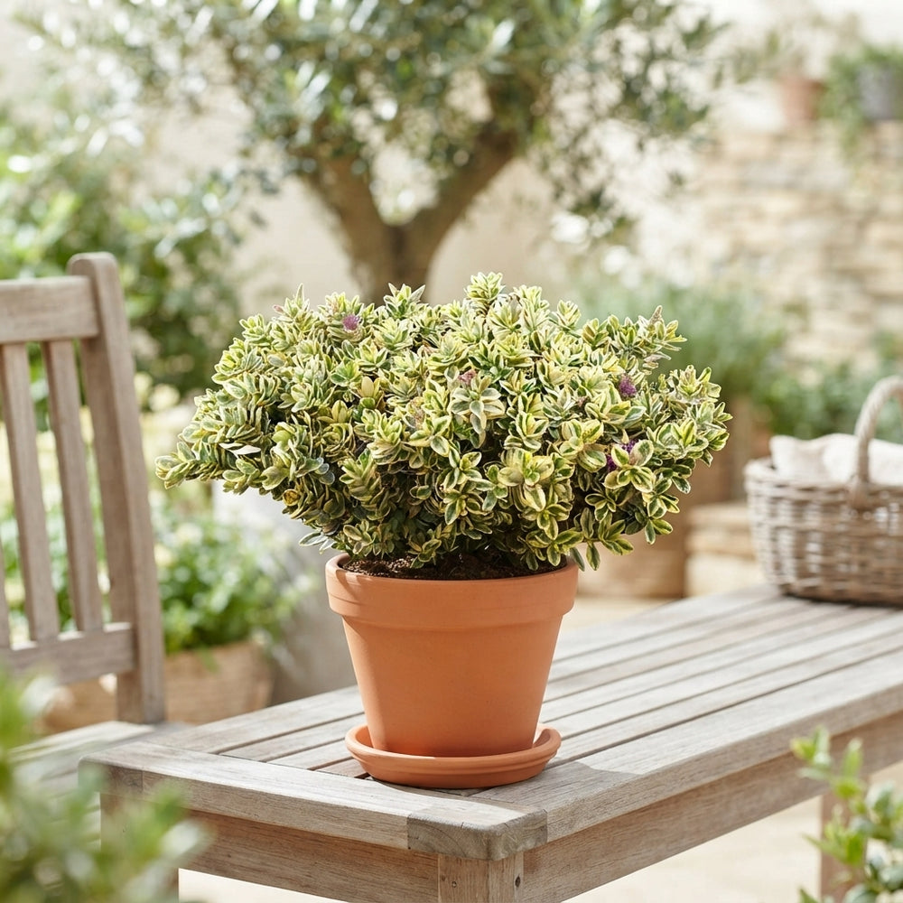 Variegated Hebe – 14cm Pot, 25cm High