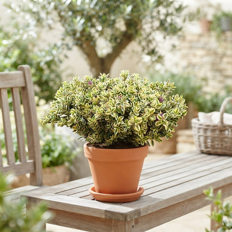 Variegated Hebe – 14cm Pot, 25cm High