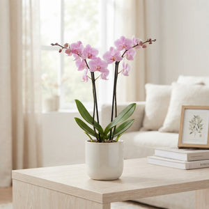 Pink Phalaenopsis Orchid – 9cm Pot, 2 Stems