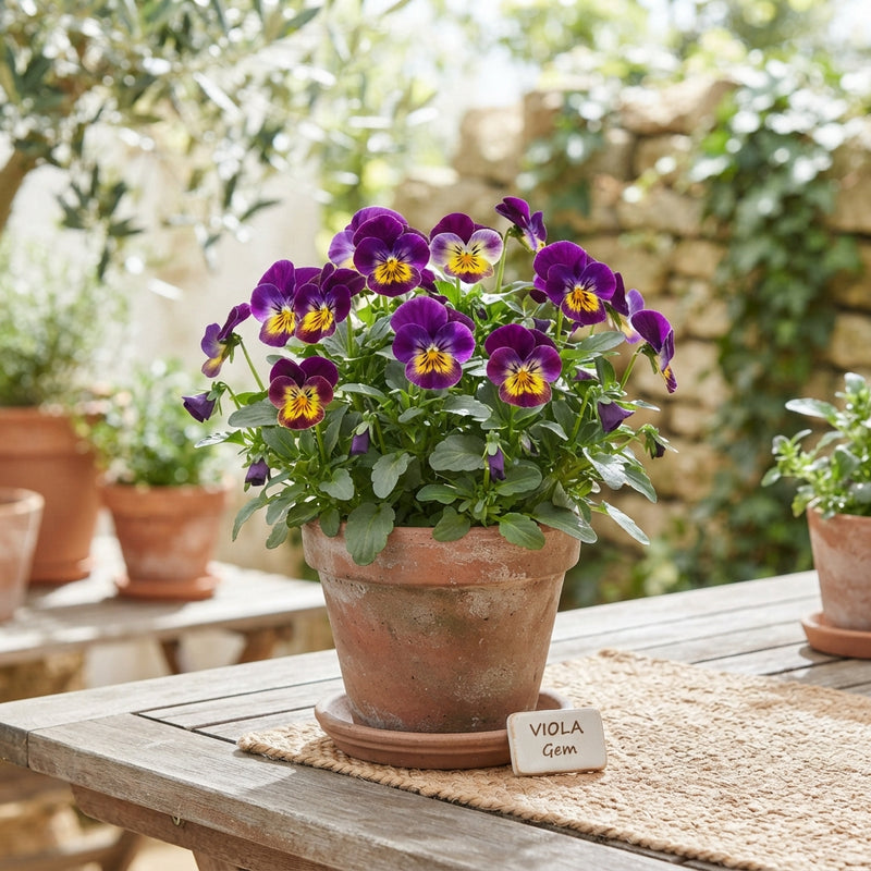 Viola Pansy (Viola wittrockiana Group) – 17cm Pot