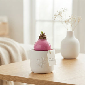 Pink Wax Rose Christmas Decoration – 20cm