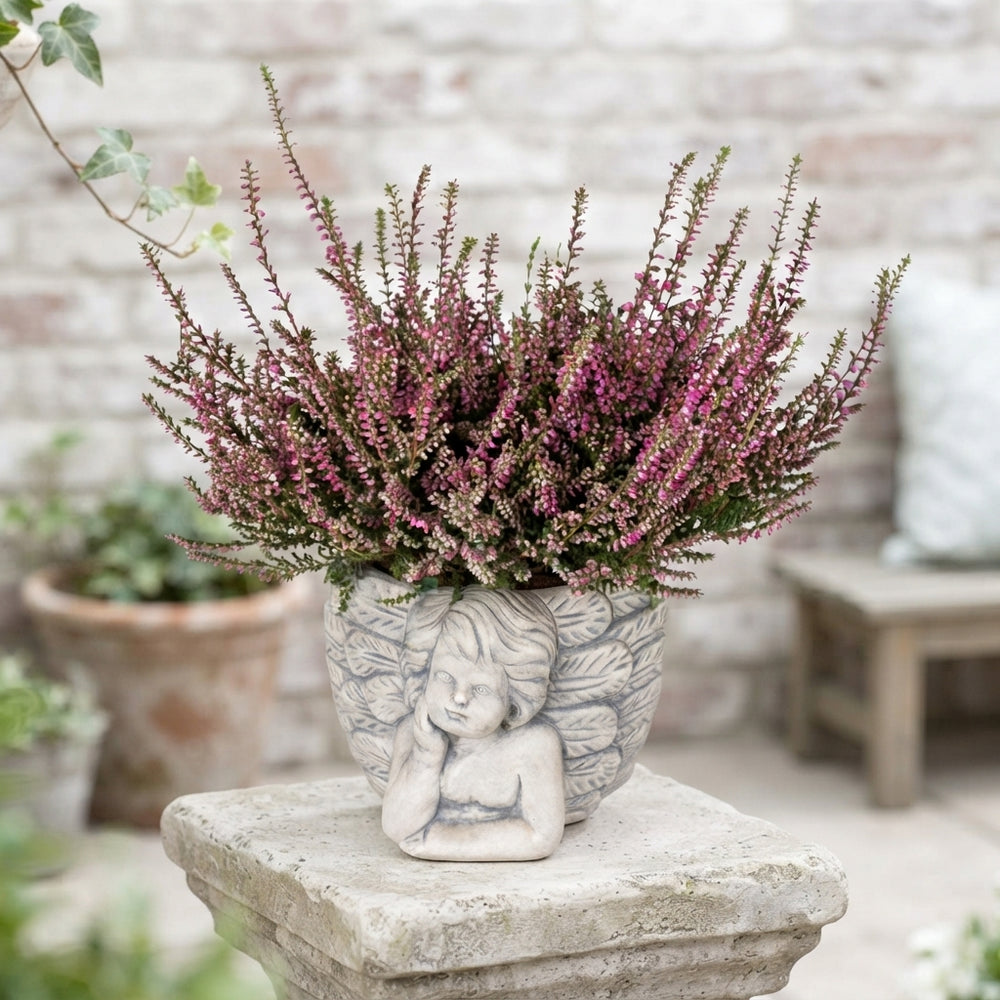 All Saints' Day Ceramic Angel Arrangement – 14cm