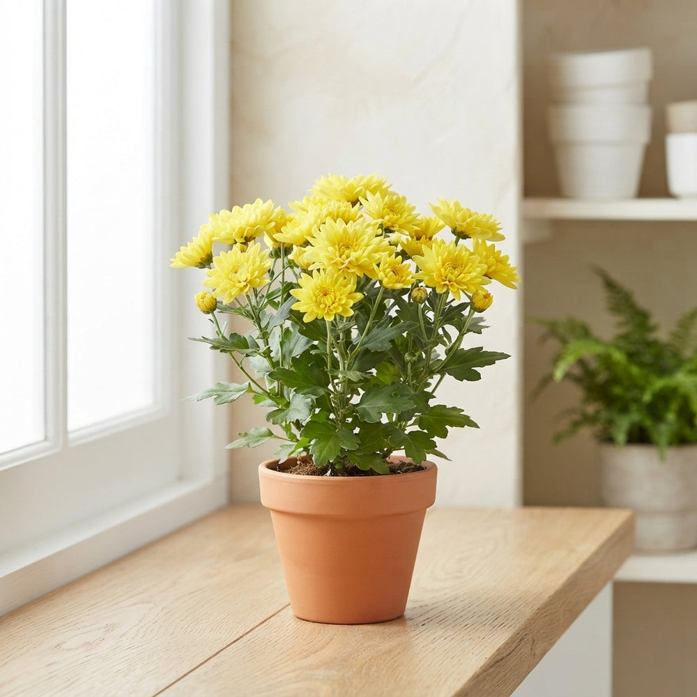 Mixed Chrysanthemum Houseplant – 12cm Pot