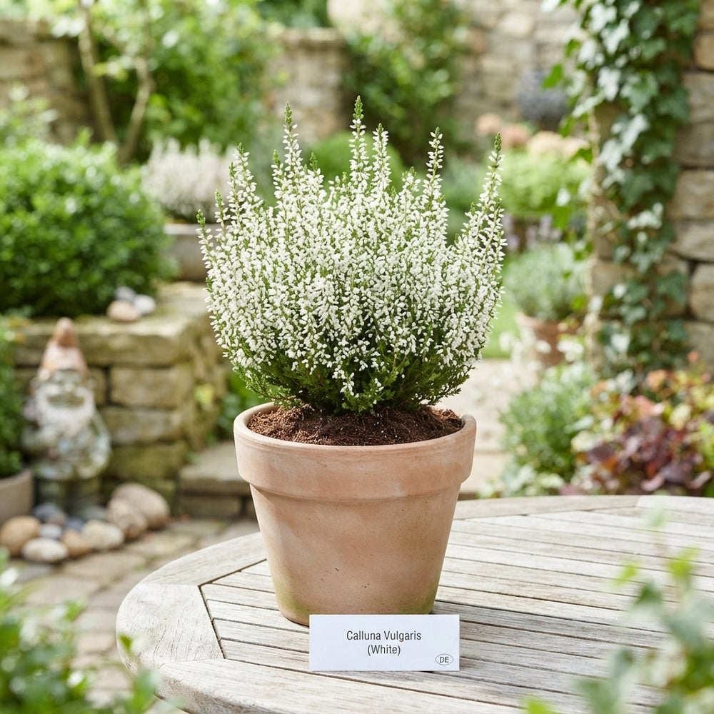 White Heather (Calluna vulgaris) – 10.5cm Pot