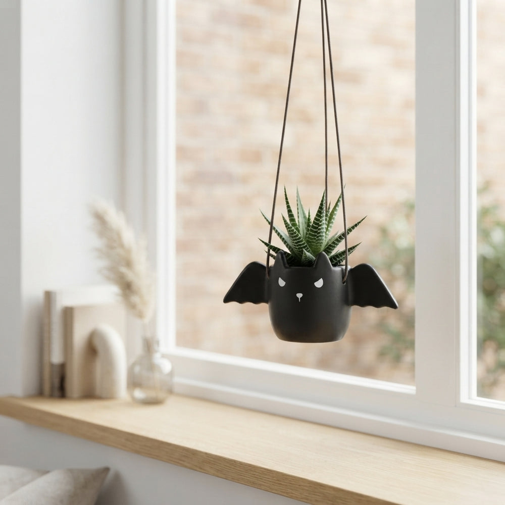 Red Mixed Succulent in Bat Pot – 11cm