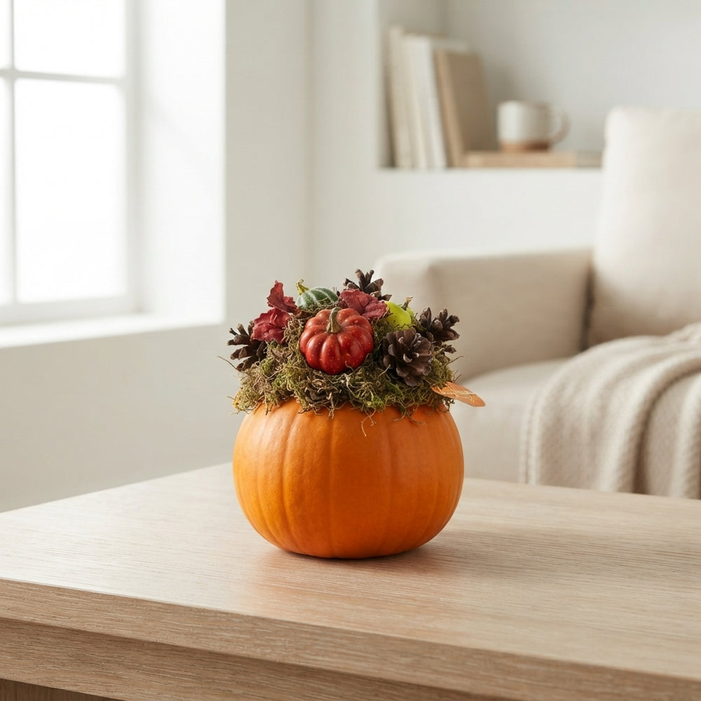 Decorative Pumpkin Arrangement – 12cm Pot