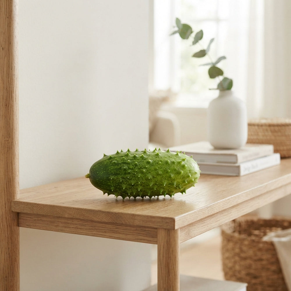 Decorative Green Cucumis Fruits – Set of 4