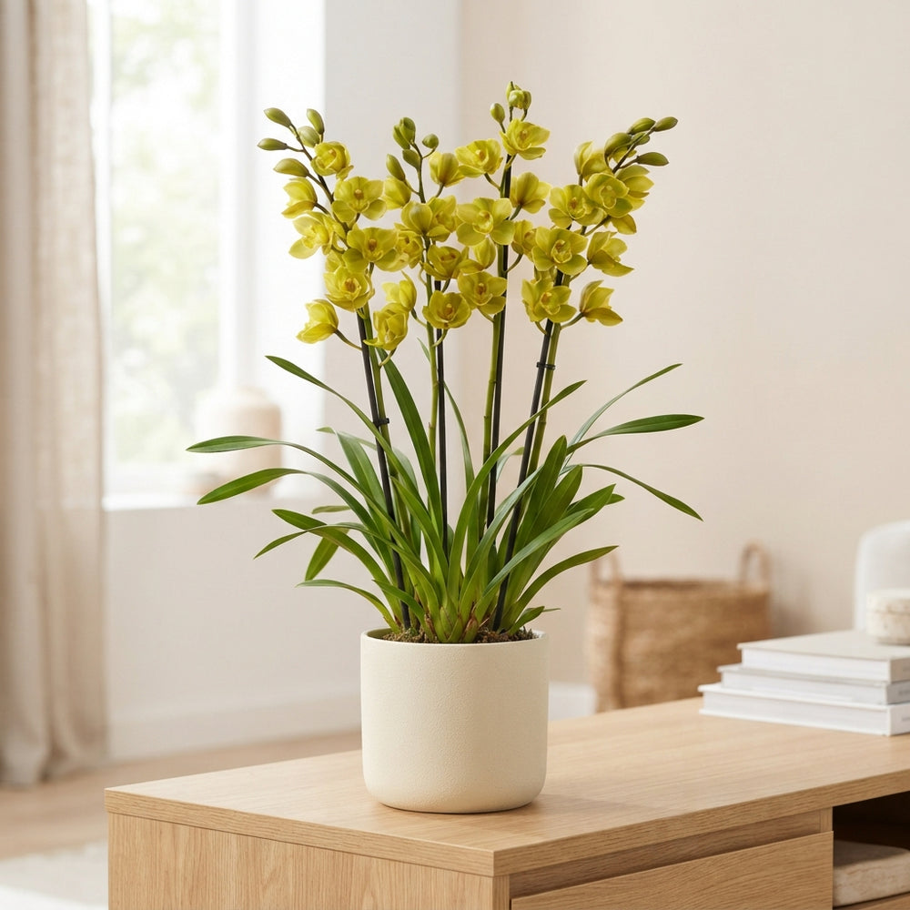 Cymbidium Orchid – 14cm Pot, Approx. 70cm Tall