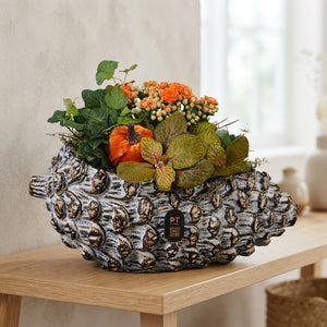 Autumn Indoor Plant Arrangement – 28cm Concrete Pot