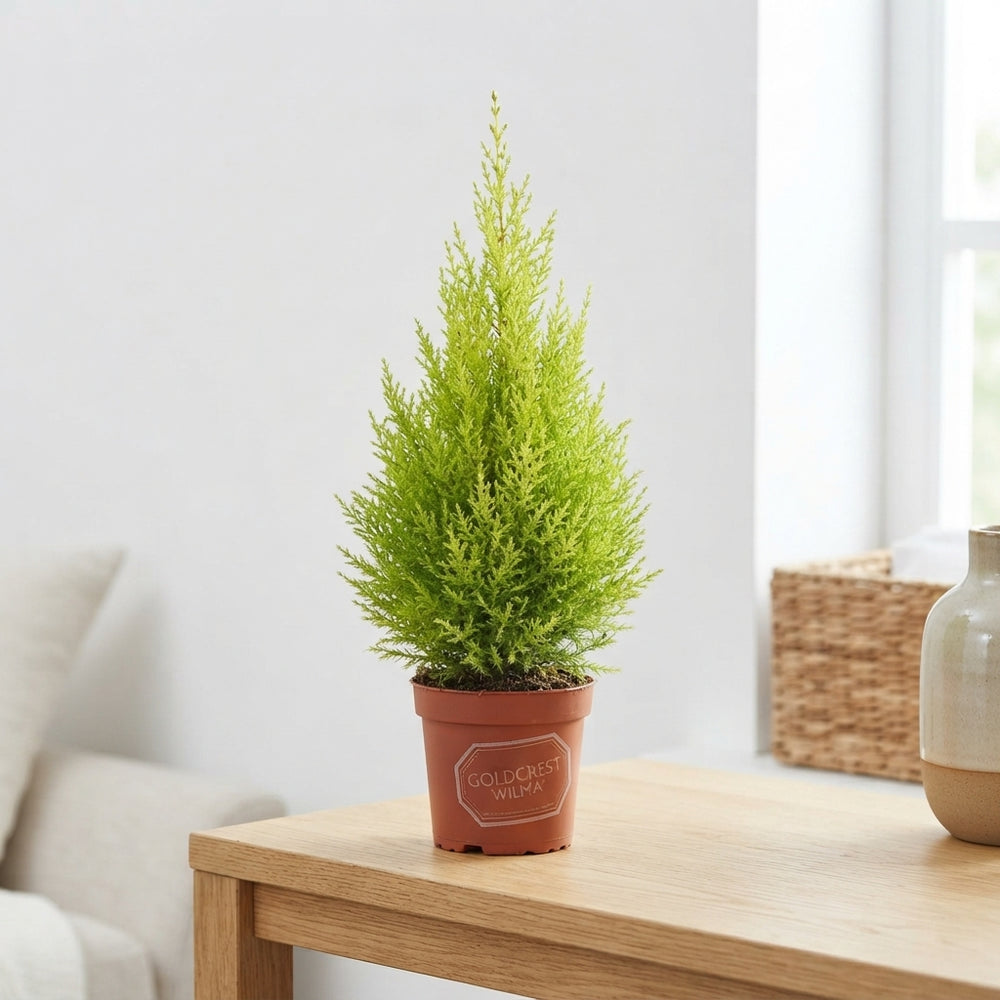 Goldcrest Cypress ‘Wilma’ (Cupressus macrocarpa) – 14cm Pot