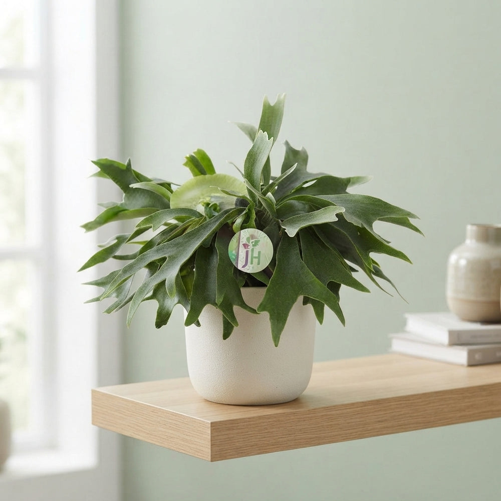 Staghorn Fern (Platycerium bifurcatum) – 17cm Pot