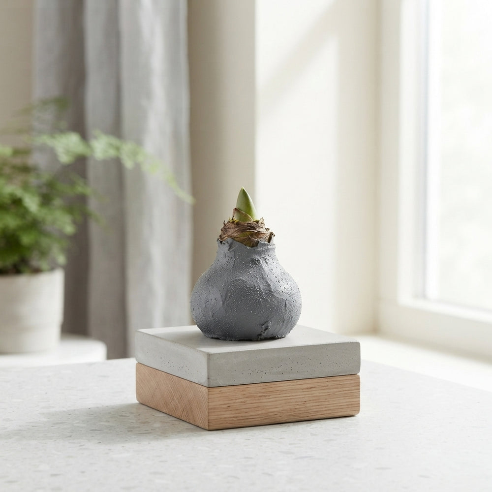 Grey Wax Hyacinth Glass Decoration – 20cm