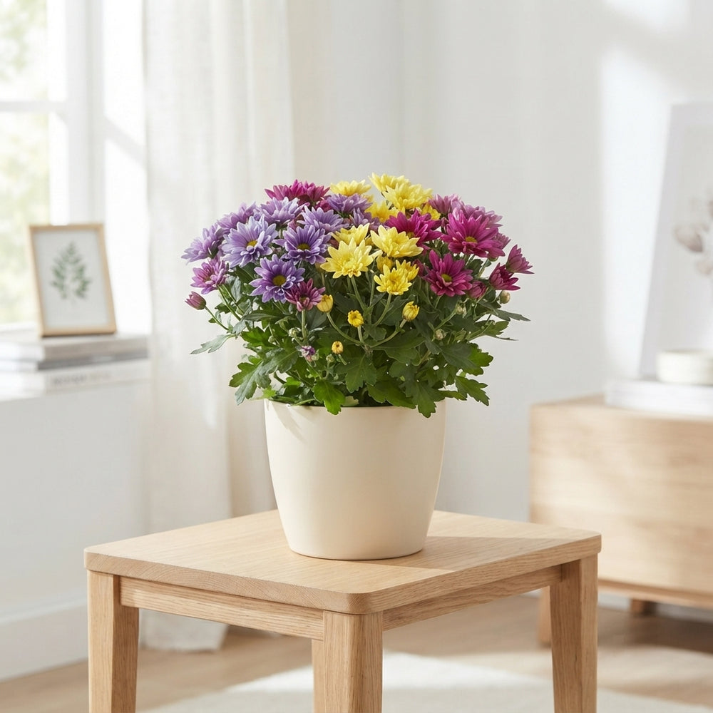 Mixed Chrysanthemum ‘Carnaval’ – 23cm Pot