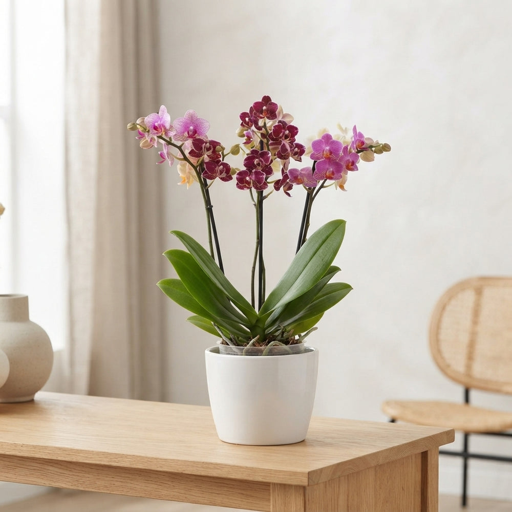 Mixed Phalaenopsis Orchid – 9cm Pot, 32cm Height