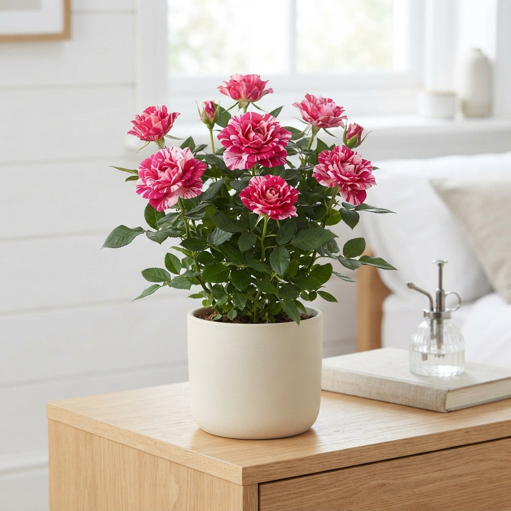 Painted Star Rose (Rosa) – 14cm Pot, 34cm High