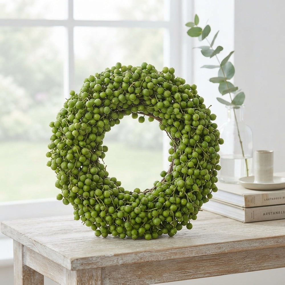 Mixed Colour Decorative Dried Fruit Wreath – 20cm