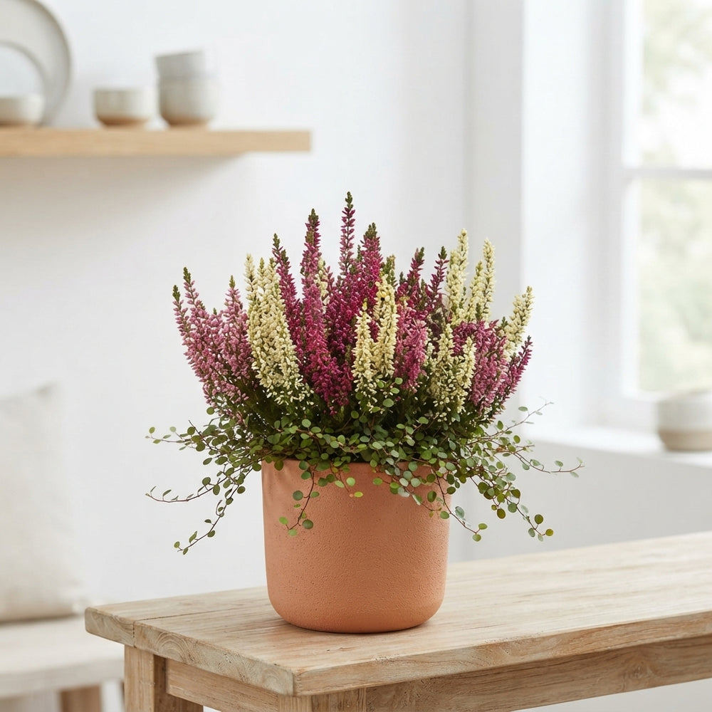 Calluna Heather and Muehlenbeckia Combination – 13cm Pot