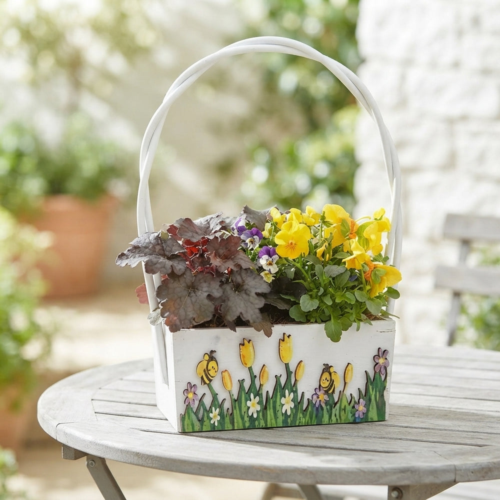 Mixed Colour Hanging Basket Arrangement