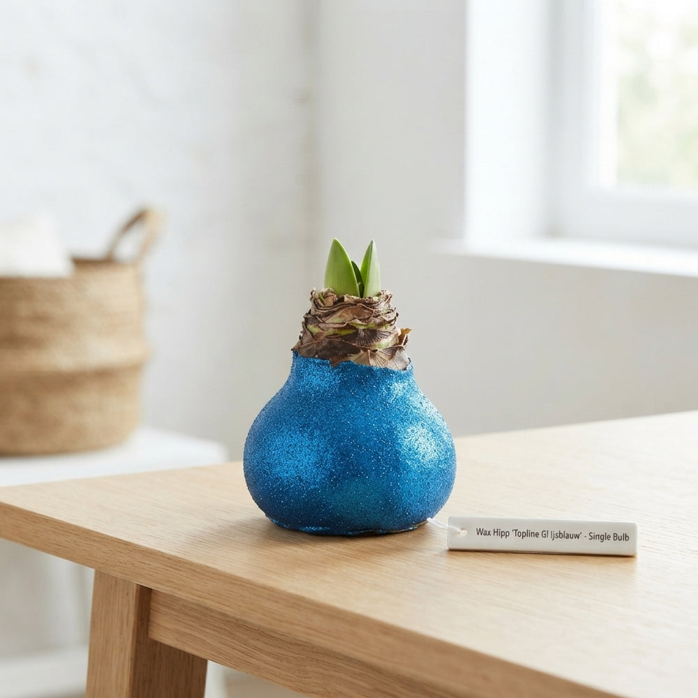 Pale Blue Wax Decoration – 20cm