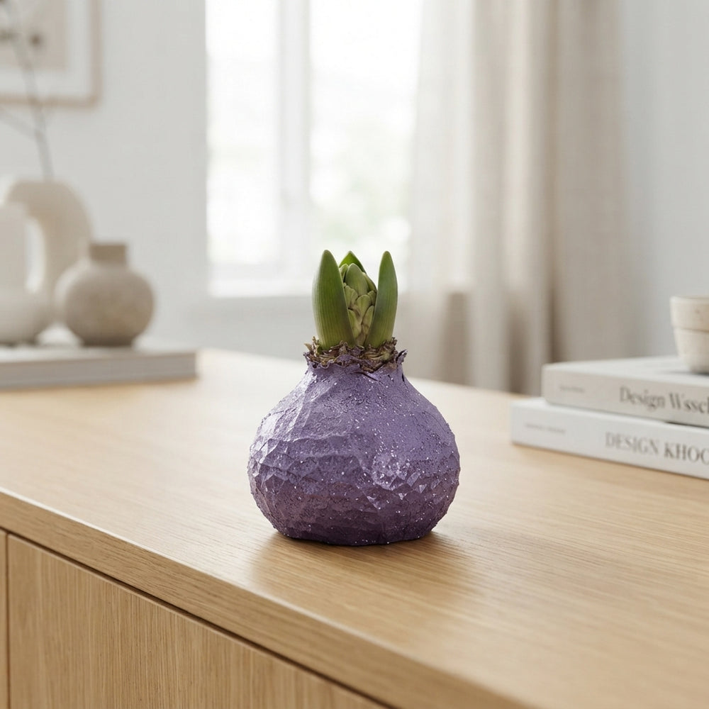 Lavender Wax Hippeastrum Decoration – 20cm