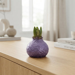 Lavender Wax Hippeastrum Decoration – 20cm