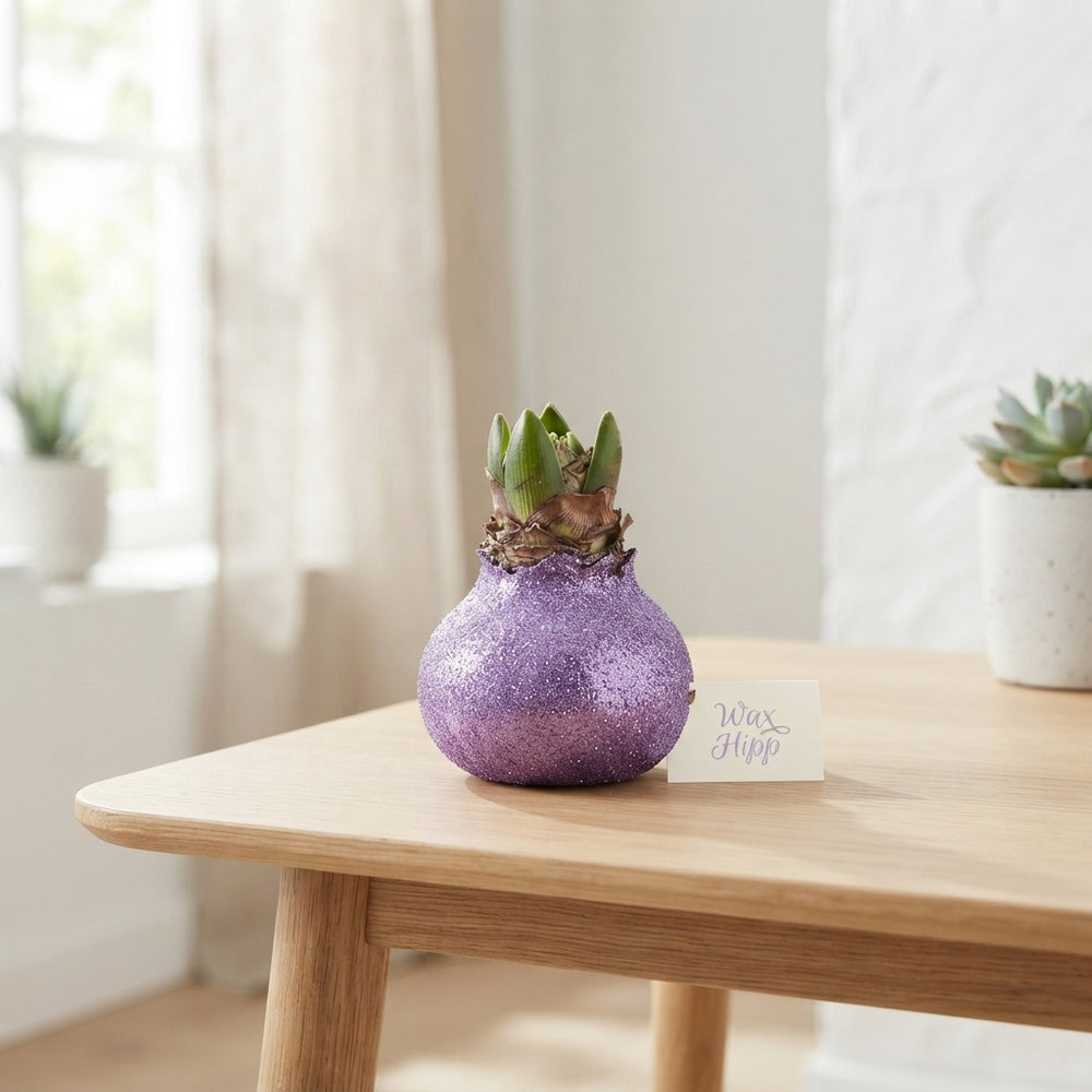 Lavender Wax Hyacinth-Style Christmas Decoration – 20cm