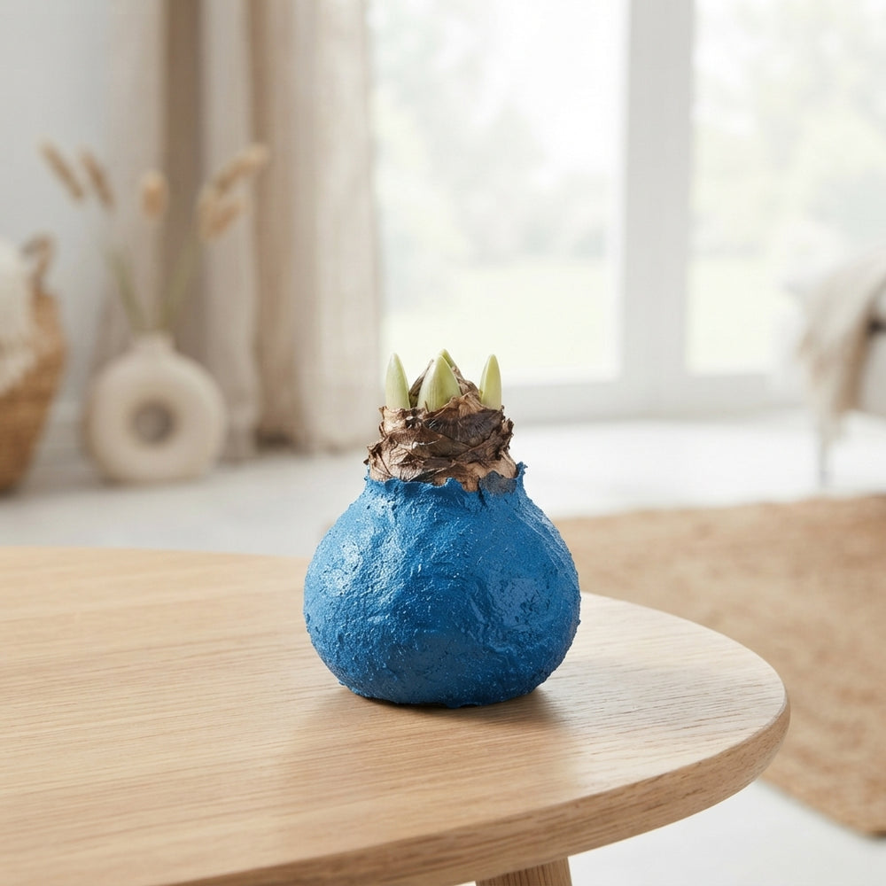 Pale Blue Wax Christmas Decoration – 20cm