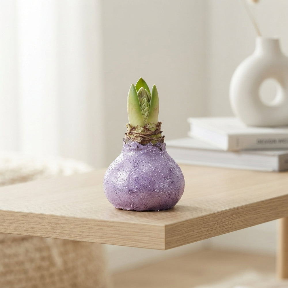 Lavender Wax Hippeastrum Decoration – 20cm