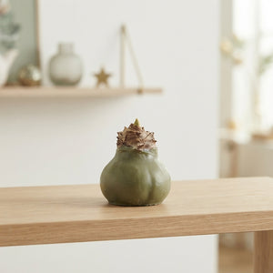 Olive Green Wax Christmas Decoration – 20cm