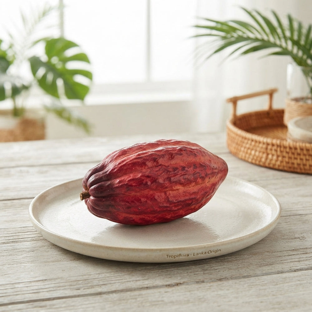 Red Theobroma Cacao Ornamental Fruit – 5 Pieces