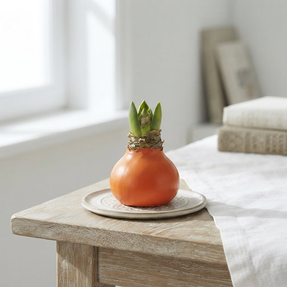 Orange Waxed Decorative Stems – 20cm