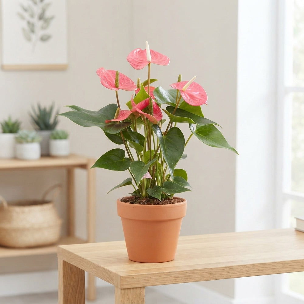 Pink Anthurium (Anthurium andraeanum) – 17cm Pot