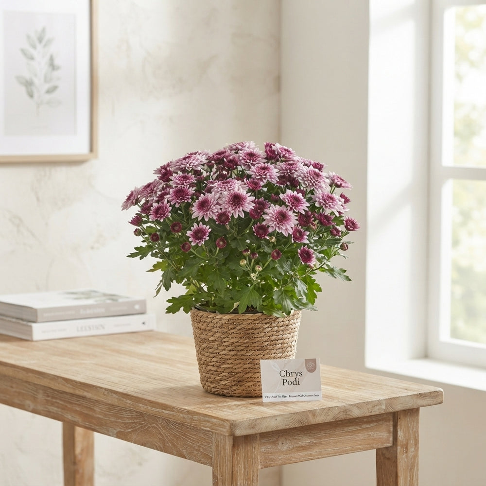 Pink Chrysanthemum – 12cm Pot, 22cm High