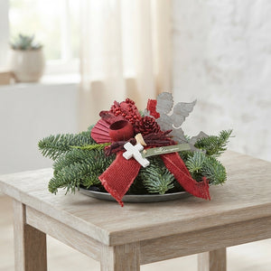 Autumn Arrangement in Round Zinc Tray – 30cm