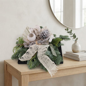 White Zinc Four-Section Plateau Arrangement – 25cm