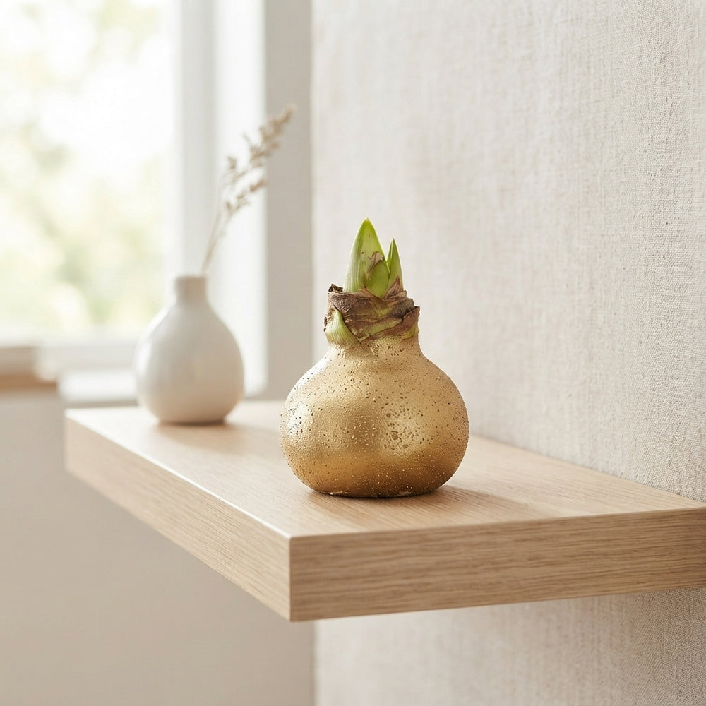 Gold Waxed Hyacinth Decoration – 20cm