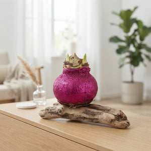 Fuchsia Pink Wax Hyacinth-Style Christmas Decoration