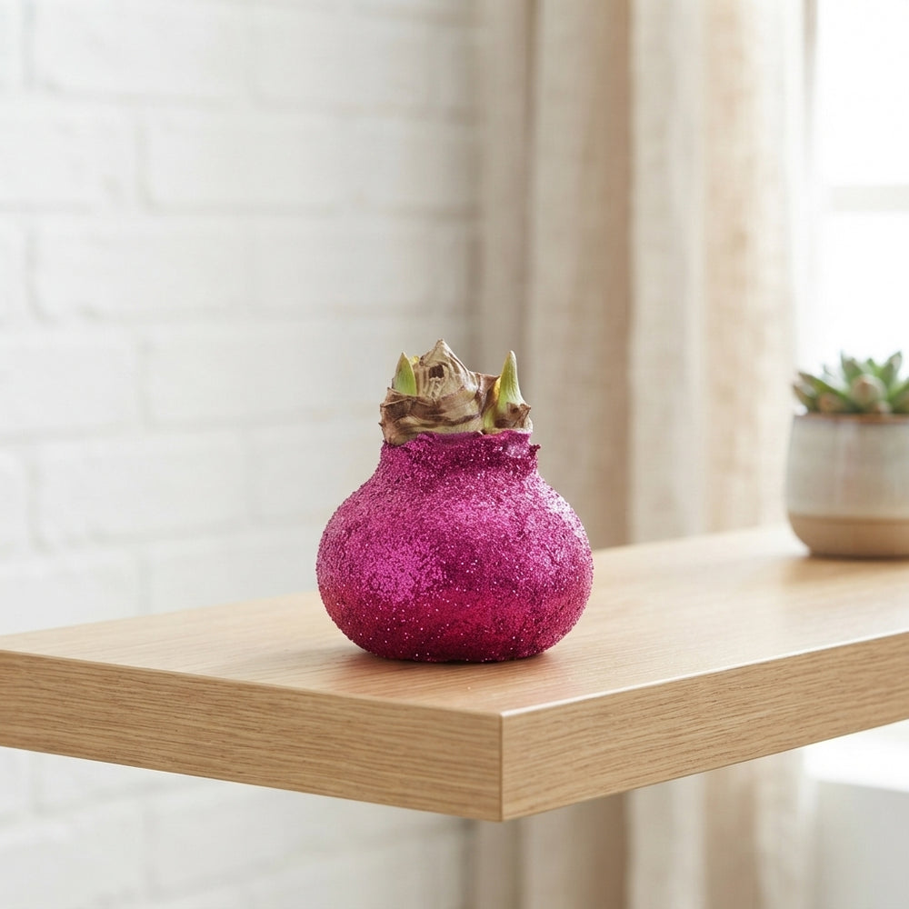 Fuchsia Pink Wax Flower Decoration – 20cm