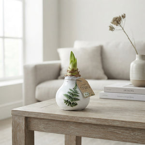 White Wax Botanical Christmas Decoration – 32cm