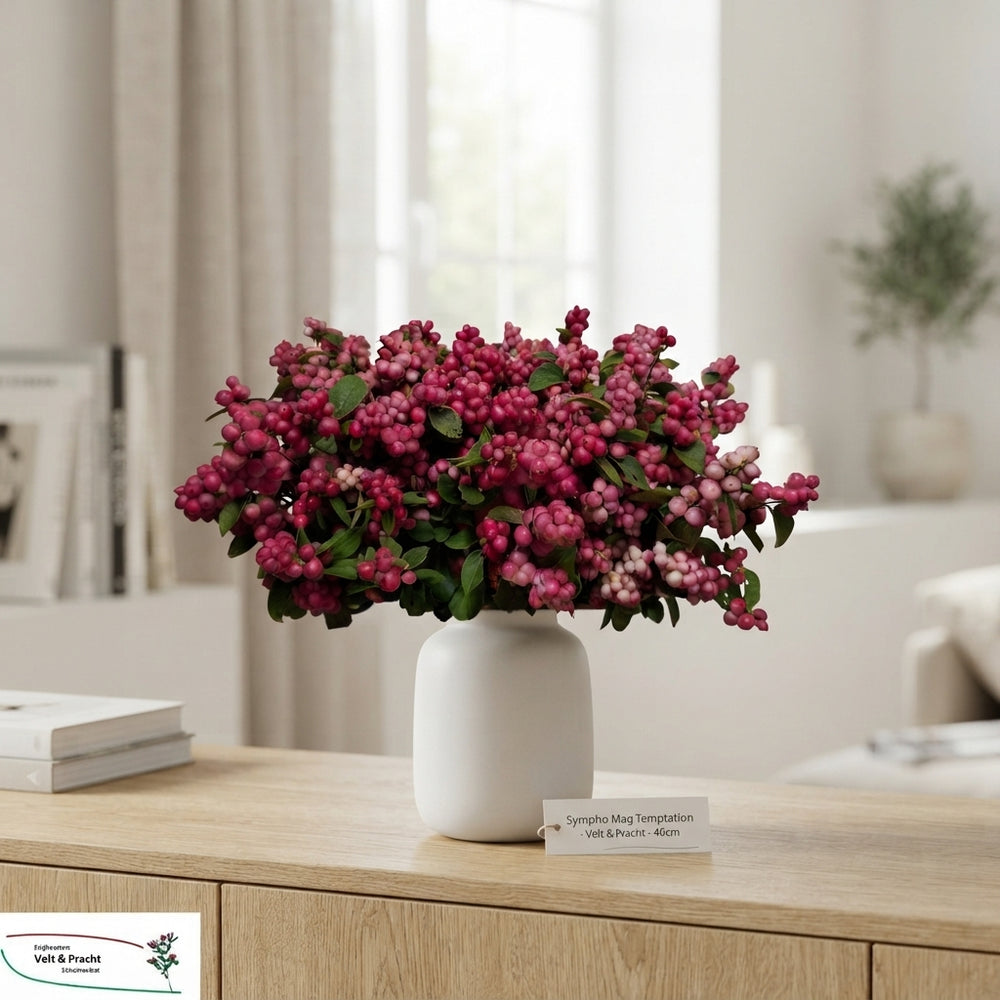 Dark Pink Symphoricarpos Stems – Up to 49cm