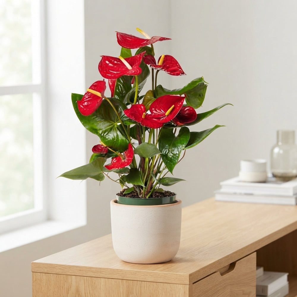 Red Anthurium ‘Nevada’ – 14cm Pot