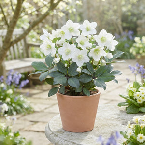 Christmas Rose Helleborus niger ‘Advent Star Earl’ – 12cm Pot