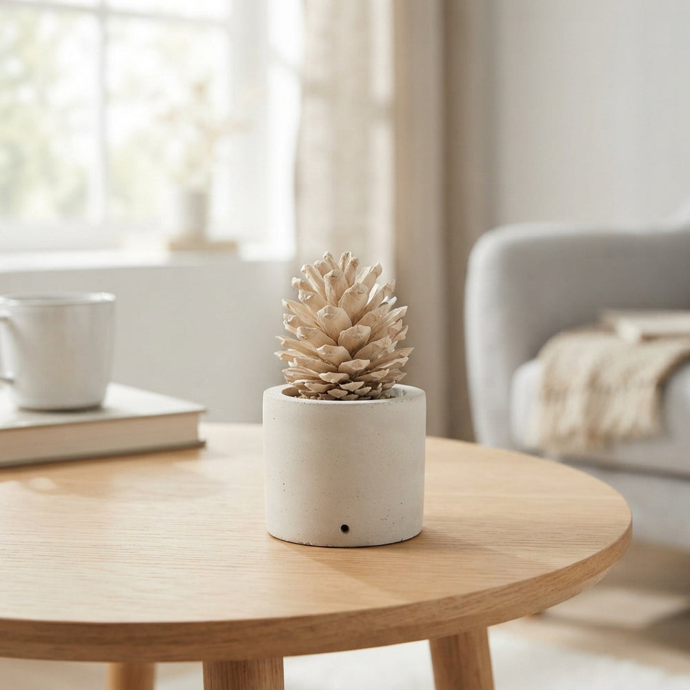 Natural Mini Wax Pine Cone Decoration