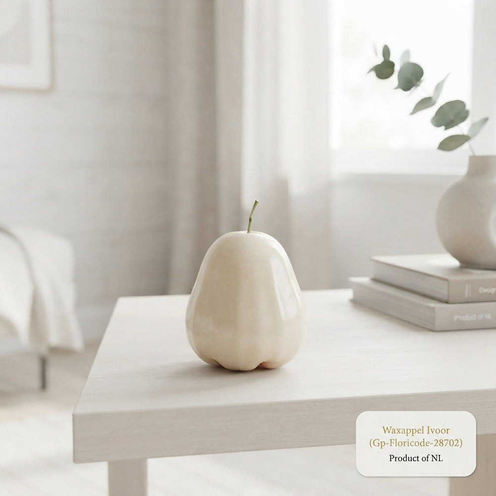 Ivory Wax Apple Decorative Fruit