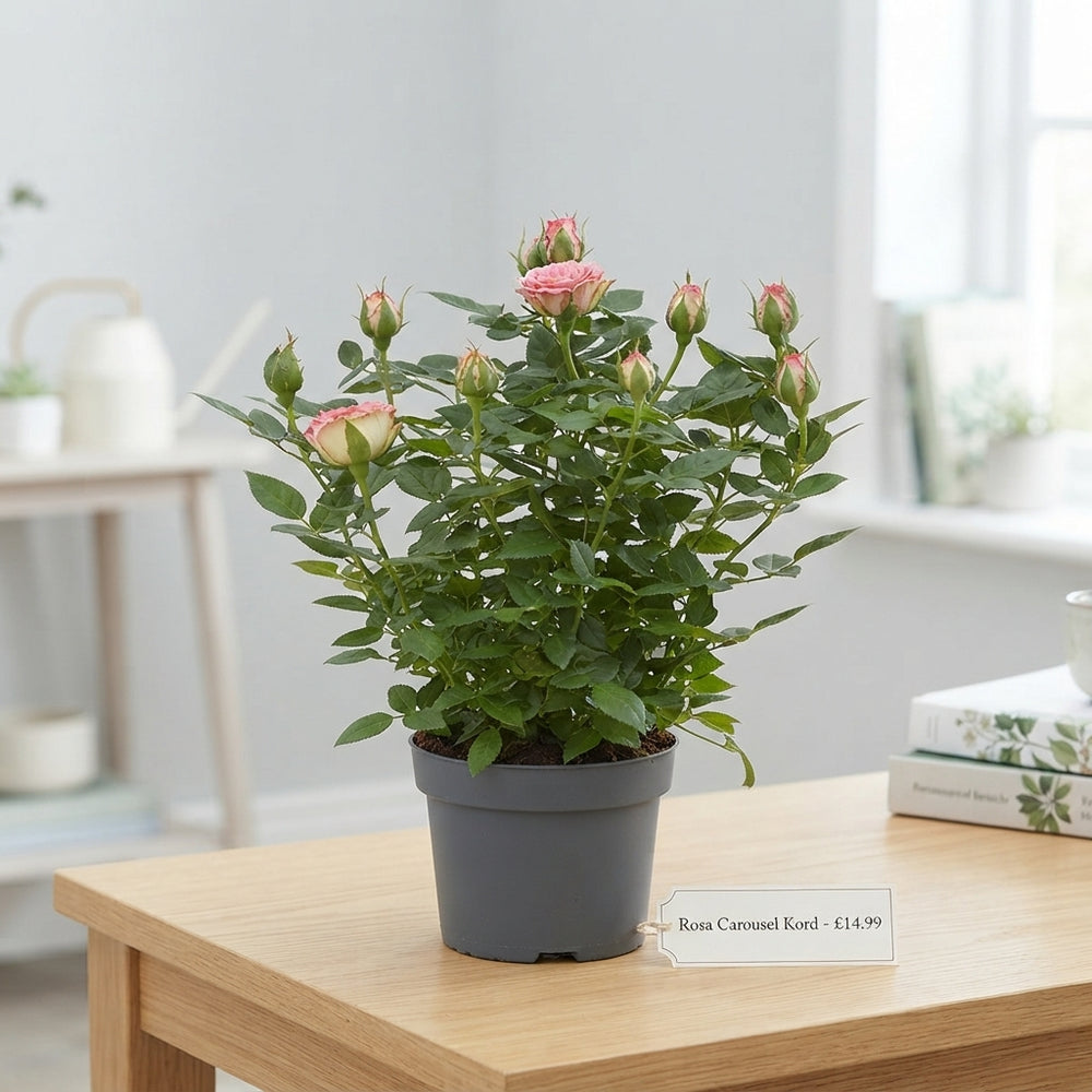 Pink Rosa 'Carousel' – 10.5cm Pot