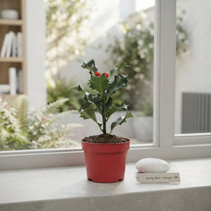 English Holly (Ilex aquifolium) – 6cm Pot