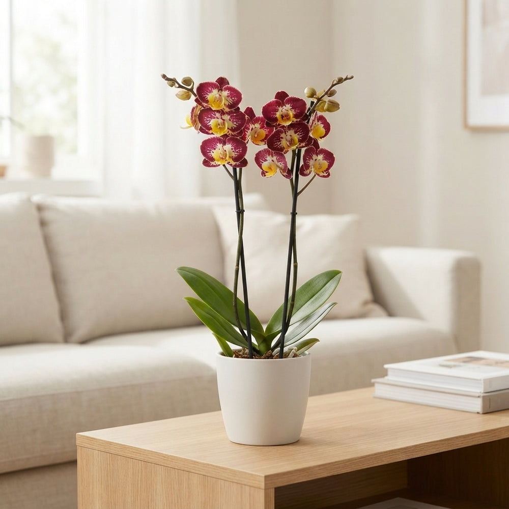 Phalaenopsis Orchid ‘Bee Happy’ – 12cm Pot