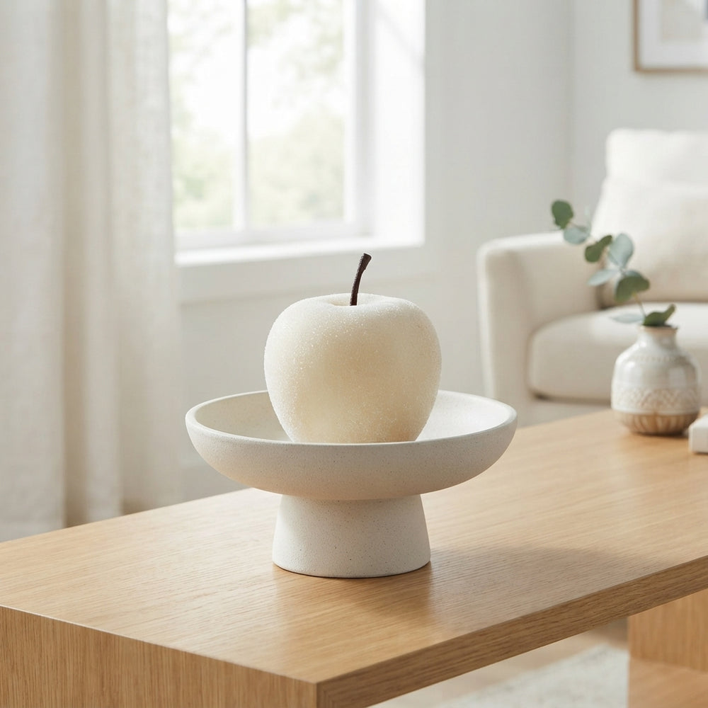 Ivory White Wax Apple Decorative Stems