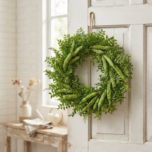 Green Lilac de Chine Decorative Wreath – 12cm